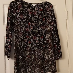 J. Jill size M Floral Flowy Tunic